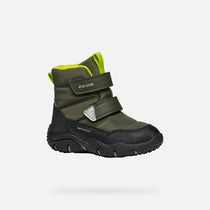 Geox ghete baieti captusite Baltic Amphibiox 20-23 Dk.Green/ Lime Green