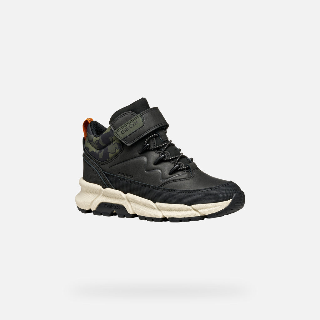 Geox ghete baieti captusite Flexyper Plus Amphibiox 28-35 Black/Military Fő kép
