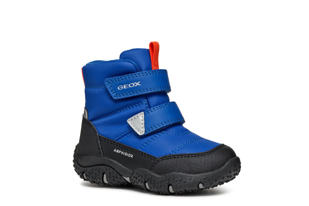 Geox Amphibiox bélelt és vízálló fiú bokacipő 20-23 Royal/Orange Másodlagos kép