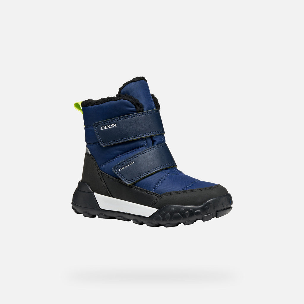 Geox ghete baieti captusite Trekkyup Amphibiox 36-37 Navy/Lime Fő kép