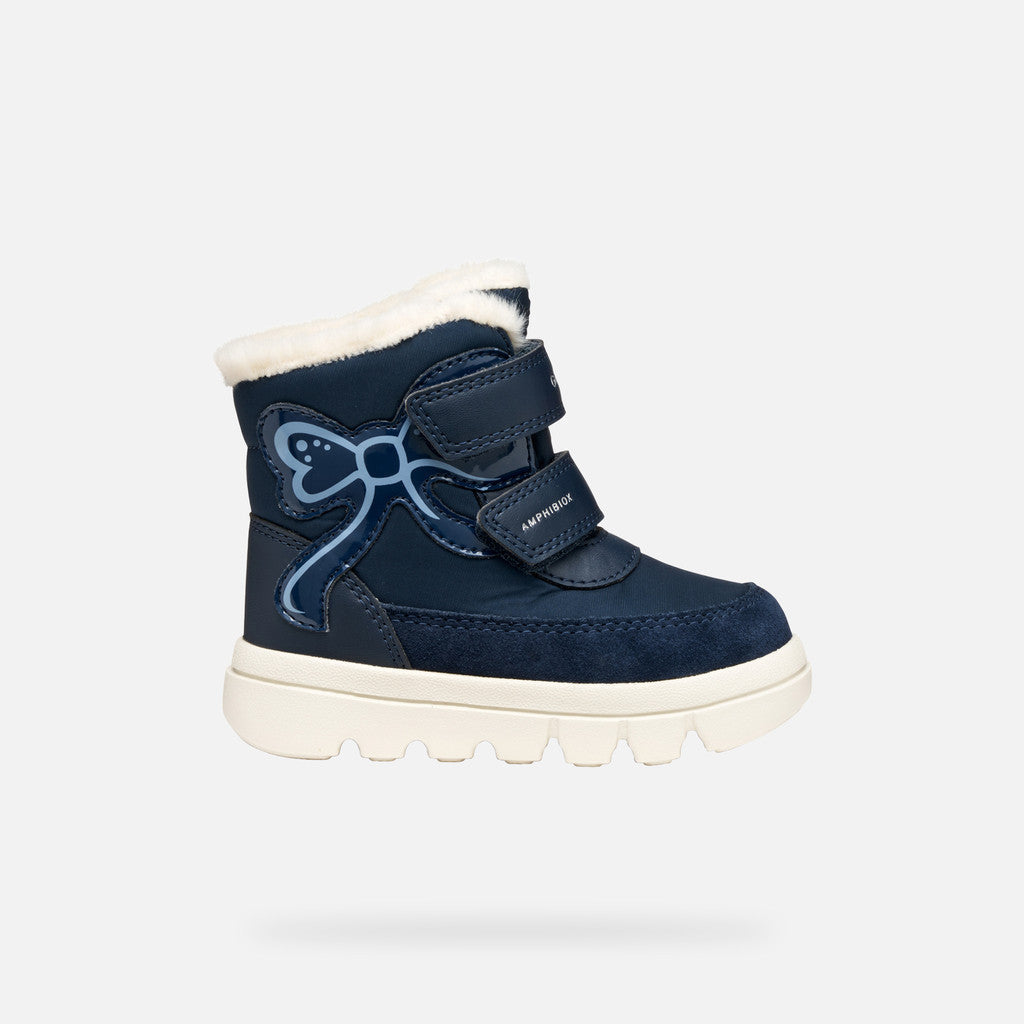 Geox Willaboom Amphibiox bélelt lány bakancs 24-27 Navy masnival Másodlagos kép