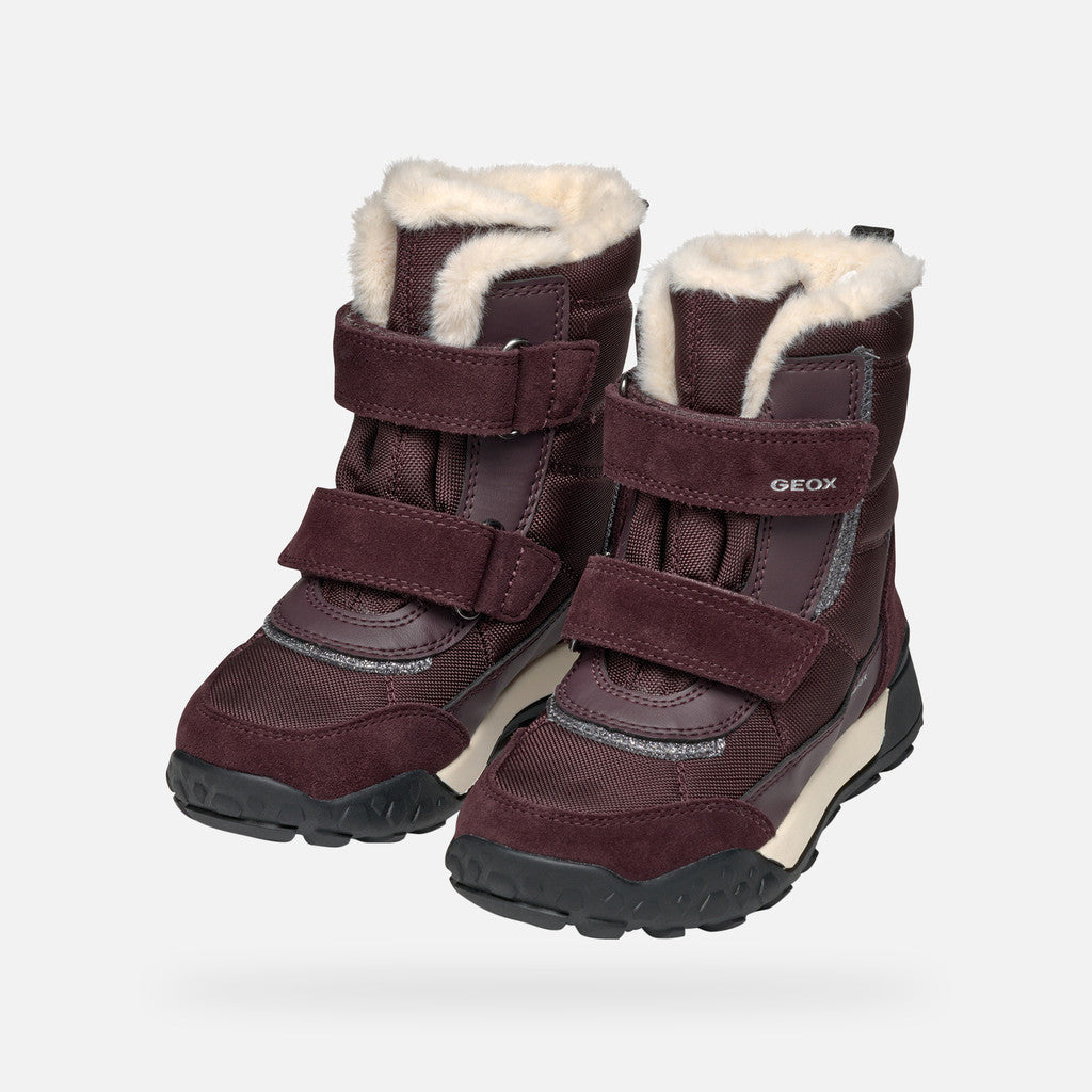 Geox lány bélelt bokacsizma Trekkyup Amphibiox 28-35 sötétburgundi Másodlagos kép