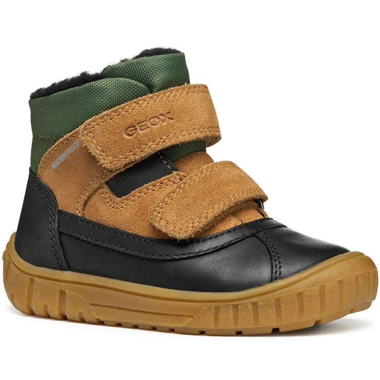 Geox pantofi baieti captusiti OMAR Waterproof 20-23 Black/Dark Beige Fő kép