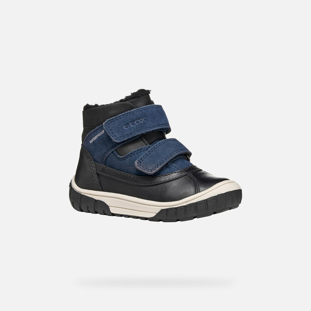 Geox pantofi baieti captusiti OMAR Waterproof 24-27 Black/Navy Fő kép