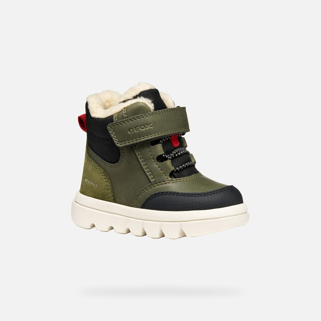 Geox pantofi baieti captusiti Willaboom Amphibiox 24-27 Dark Green/Black Fő kép