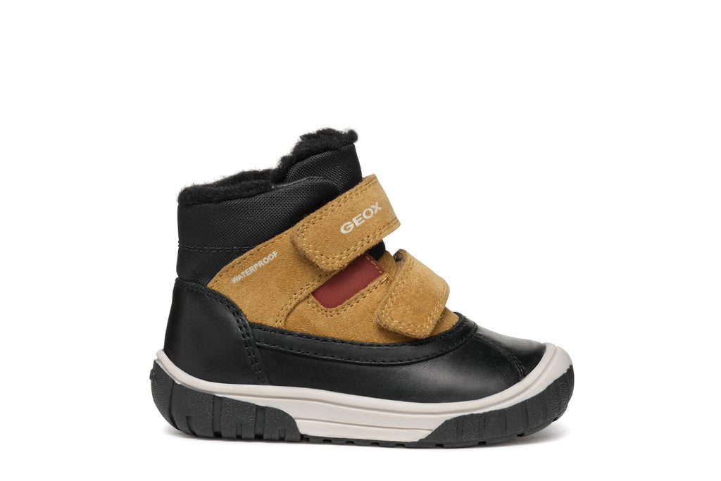 Geox pantofi baieti imblaniti Waterproof 20-23 Black/Curry Fő kép