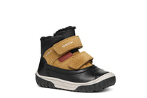 Geox pantofi baieti imblaniti Waterproof 24-27 Black/Curry