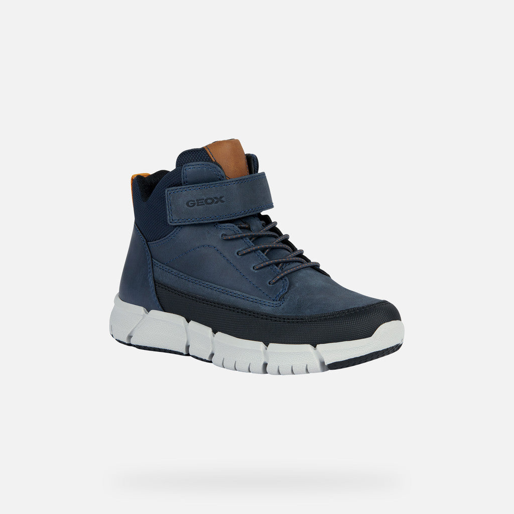 Geox fiú iskolai magasszárú tornacipő 28-35 Navy Másodlagos kép