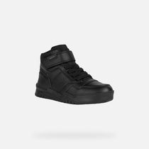 Geox pantofi baieti scoala sneakers inalti Perth 28-35 Black