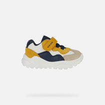 Geox fiú sportcipő Ciufciuf 20-27 Taupe/Ochre Yellow