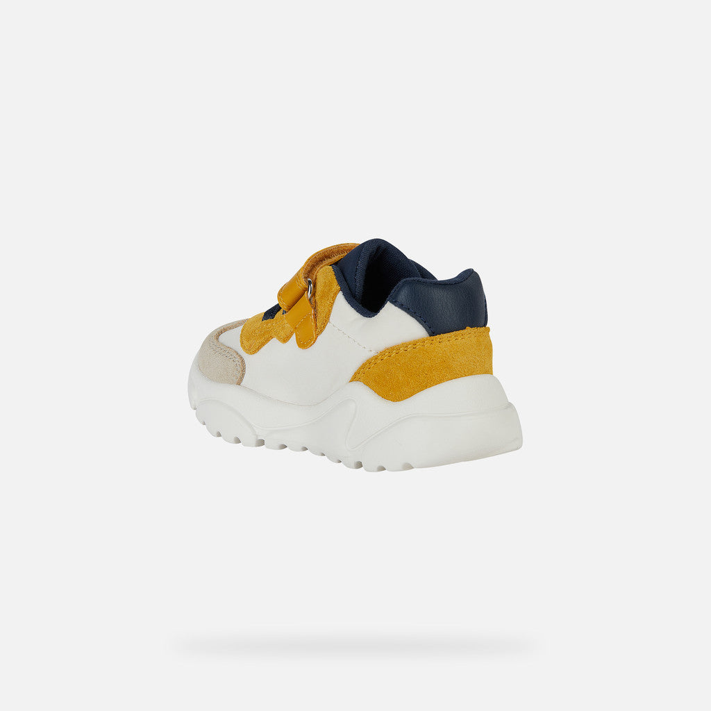Geox fiú sportcipő Ciufciuf 20-27 Taupe/Ochre Yellow