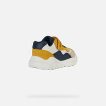 Geox fiú sportcipő Ciufciuf 20-27 Taupe/Ochre Yellow