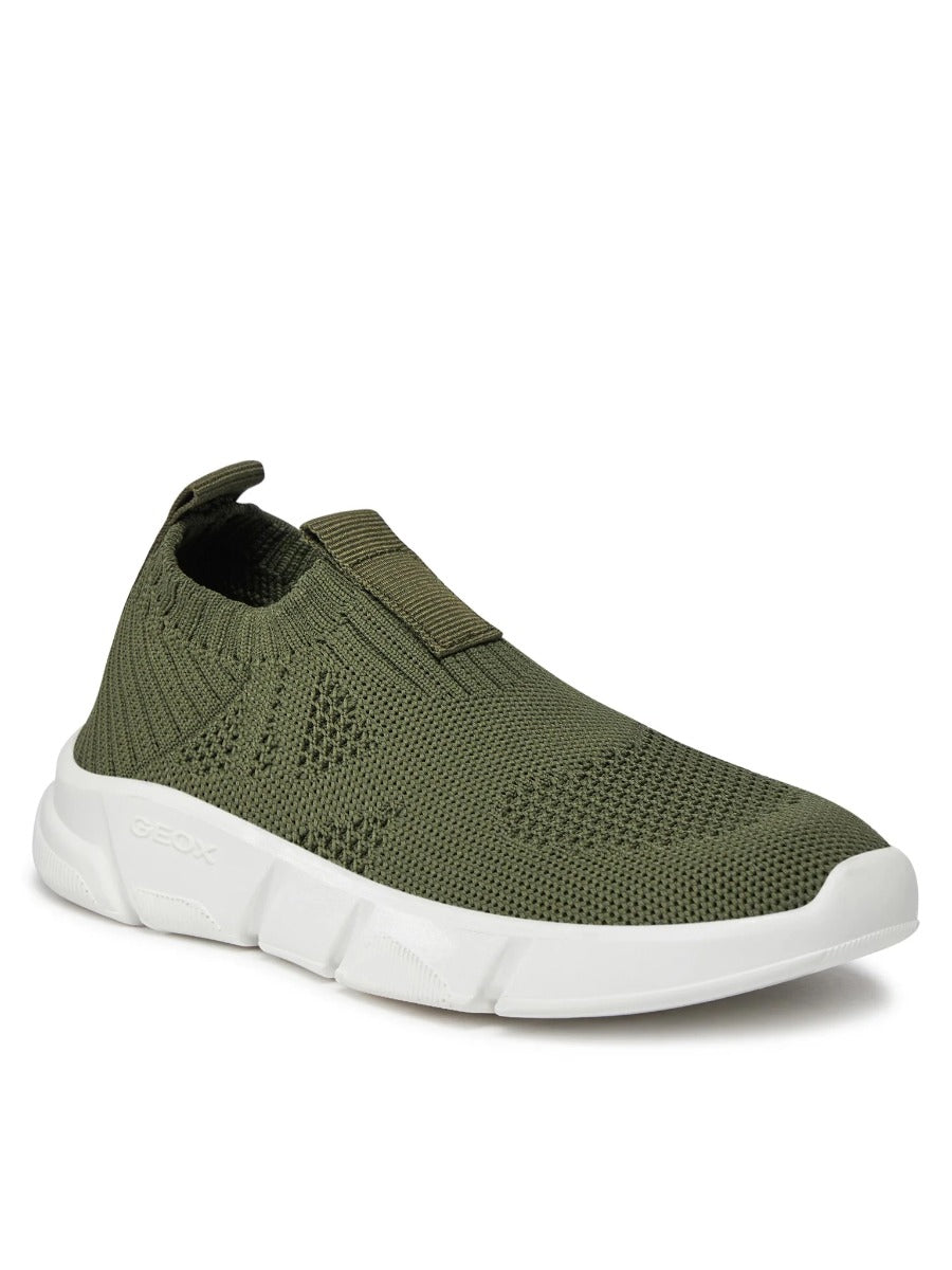 Geox pantofi baieti sport cu efect tricotat 28-39 Aril Military Fő kép