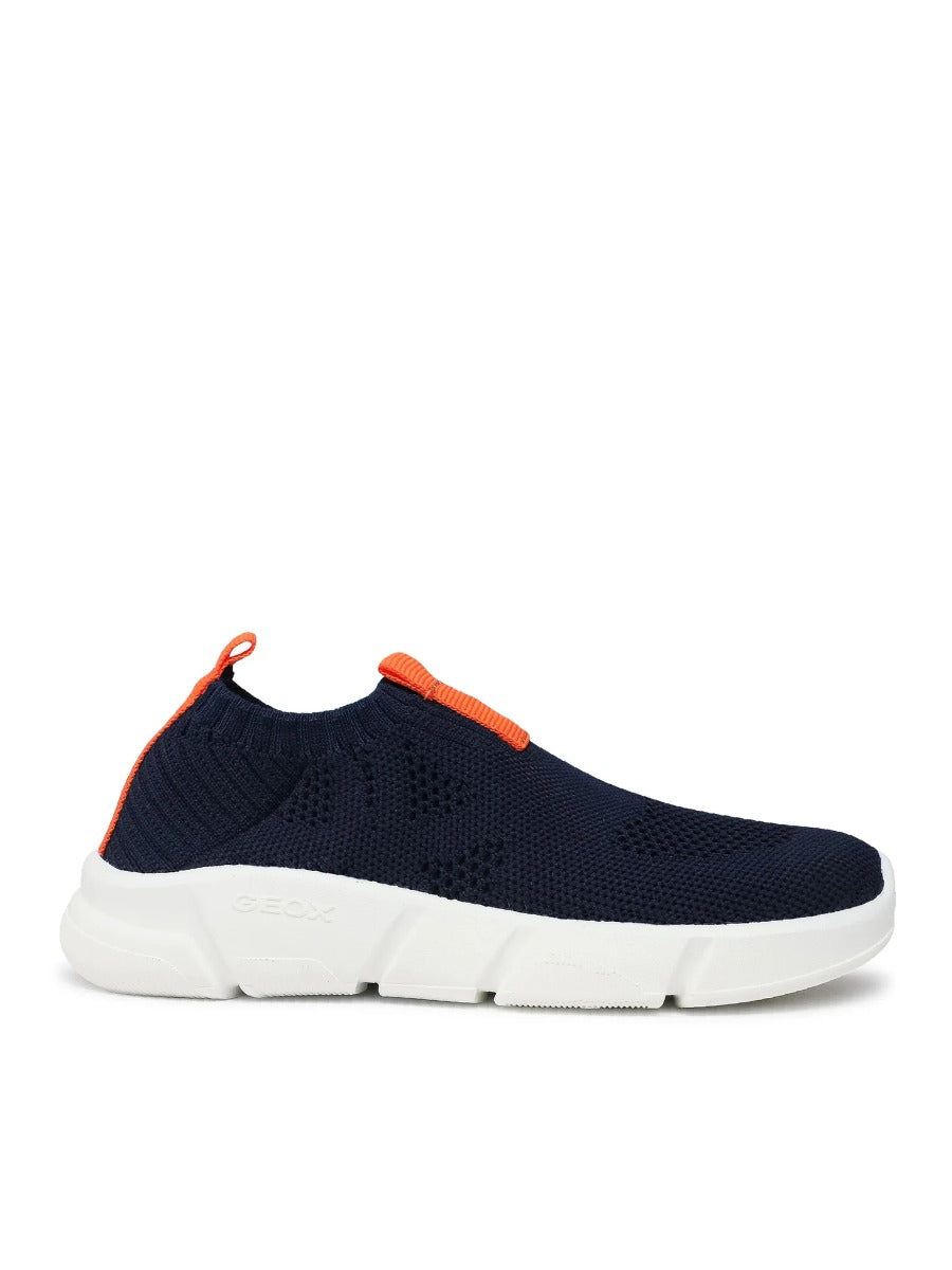 Geox fiú sportcipő, kötött hatású 28-39 Aril Navy/Orange Másodlagos kép