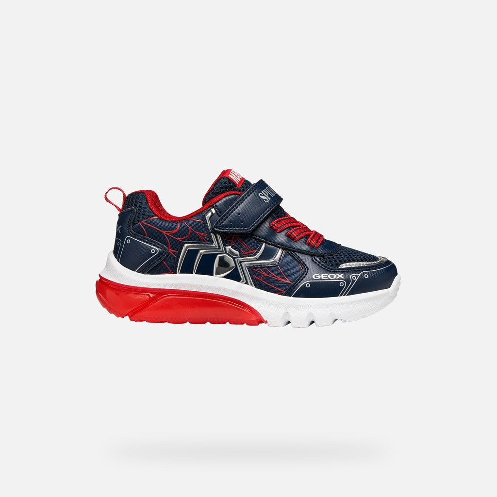 Geox sportcipő fiúknak LED világítással Ciberdron 26-34 Navy/Red Spider-Man Másodlagos kép
