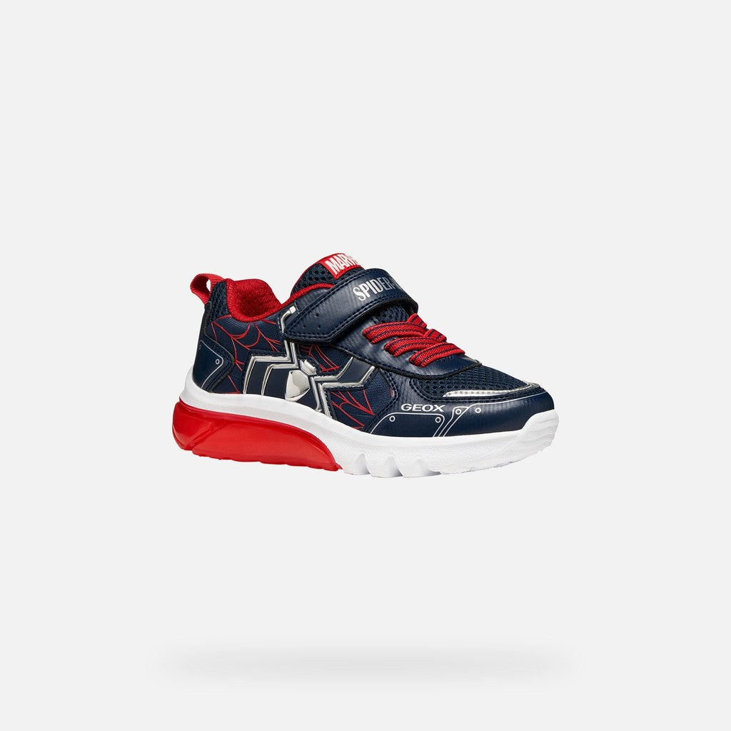 Geox sportcipő fiúknak LED világítással Ciberdron 26-34 Navy/Red Spider-Man Fő kép