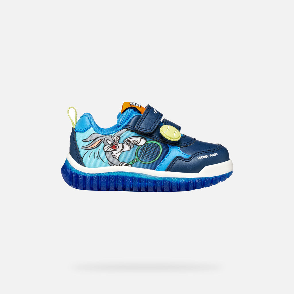 Geox fiú sportcipő LED Lightyloo 21-27 Navy/Azure Bugs Bunny mintával Másodlagos kép