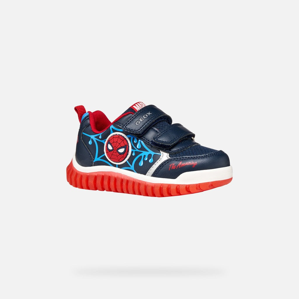 Geox fiú sportcipő LED Lightyloo 22-27 Navy/Azure, Pókember mintával Fő kép