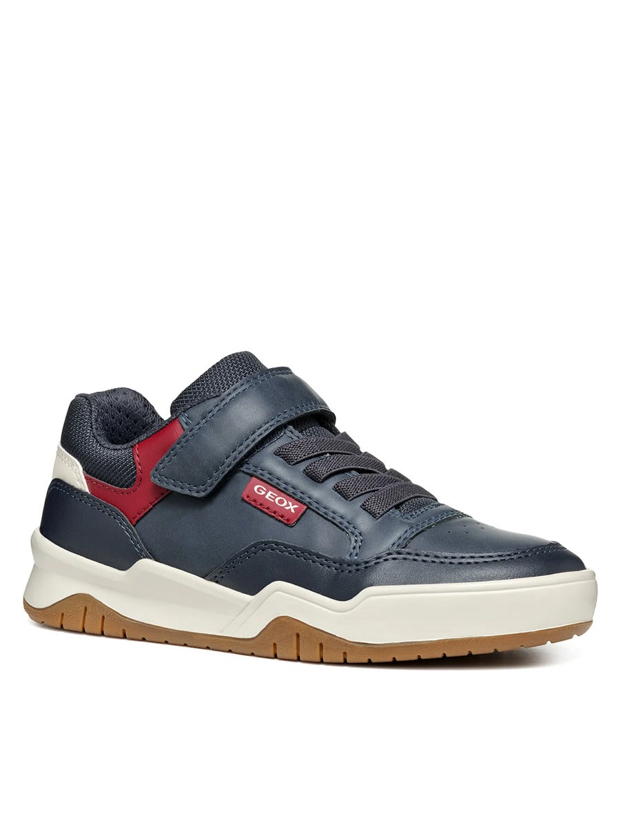 Geox fiú sportcipő tépőzárral és fűzővel 36-37 Navy/Dark Red Másodlagos kép