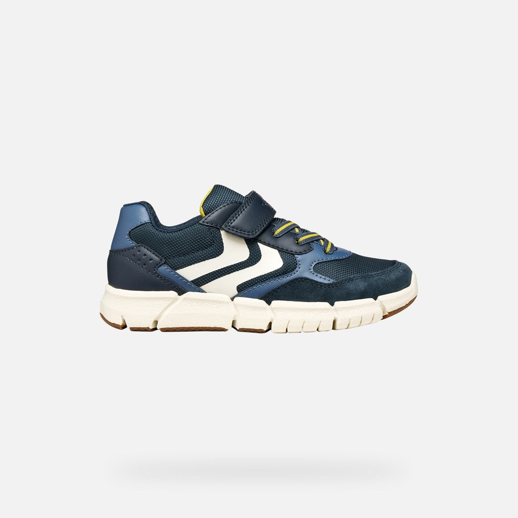 Geox sportcipő fiúknak Flexyper 28-36 sötétkék/sárga Másodlagos kép