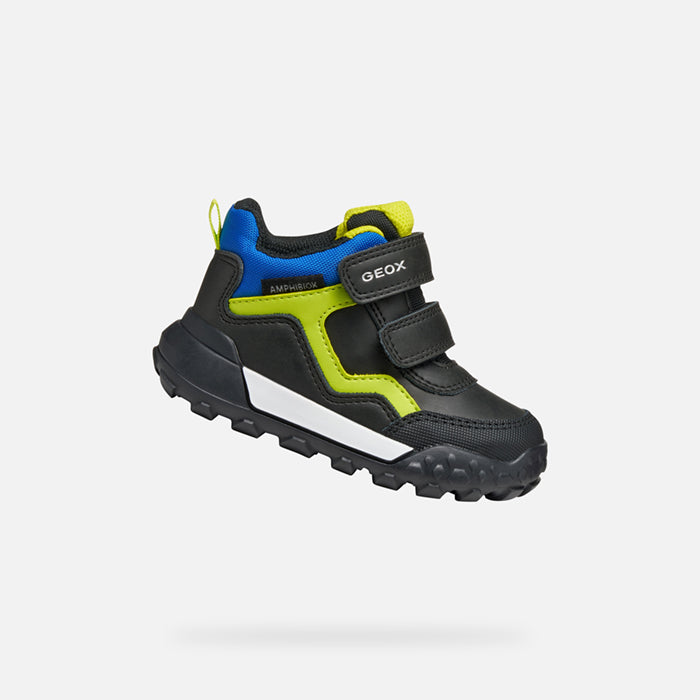 Geox Trekkyup Amphibiox fiú cipő 24-27 Fekete/Fluo Zöld Másodlagos kép