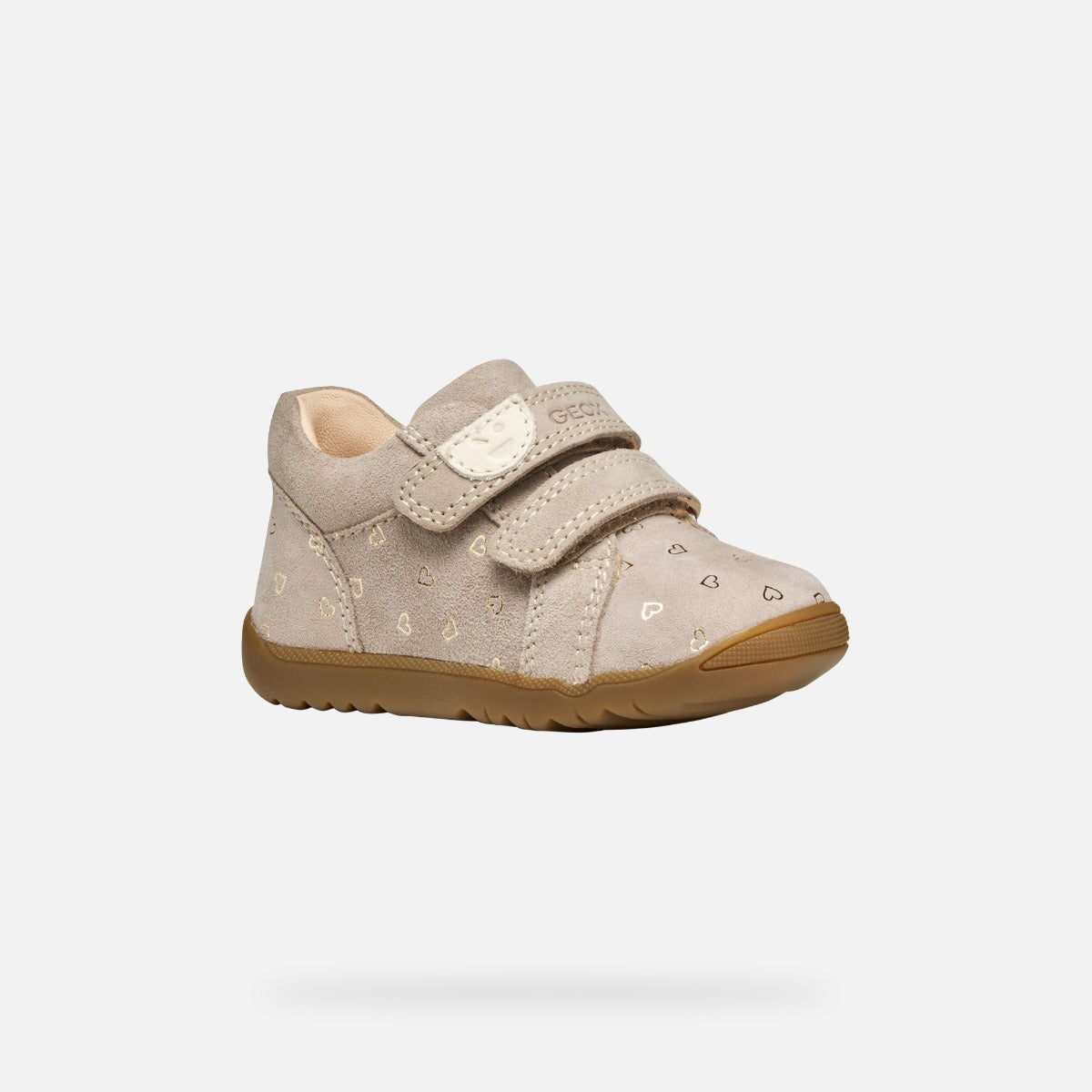 Geox lánycipő 18-26 Macchia Beige szívecskékkel Másodlagos kép