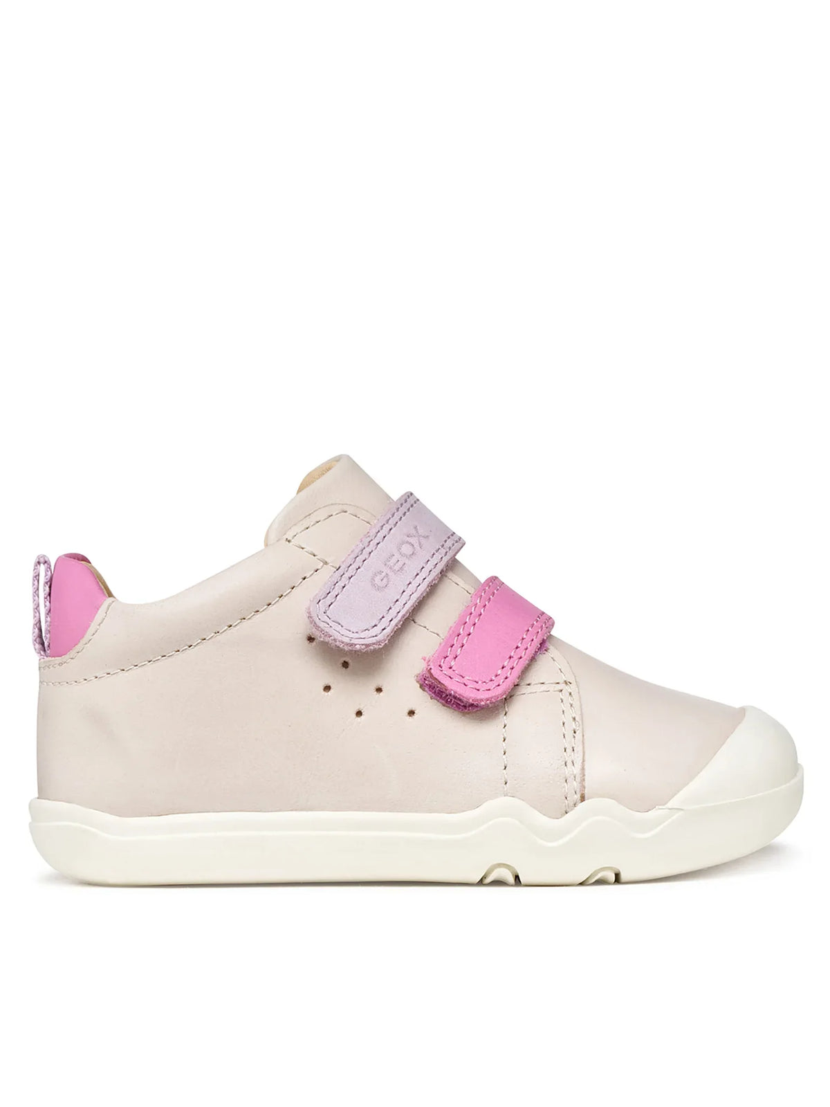 Geox Steppieup Barefoot lánycipő 20-27 Ivory/Dark Pink
