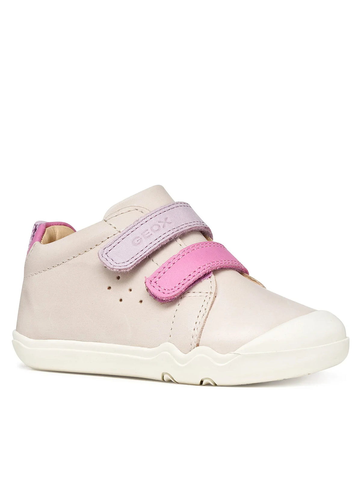 Geox Steppieup Barefoot lánycipő 20-27 Ivory/Dark Pink