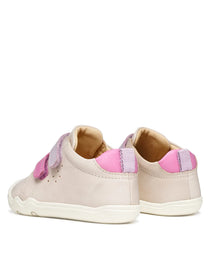 Geox Steppieup Barefoot lánycipő 20-27 Ivory/Dark Pink