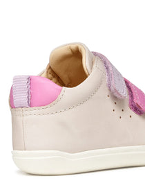 Geox Steppieup Barefoot lánycipő 20-27 Ivory/Dark Pink
