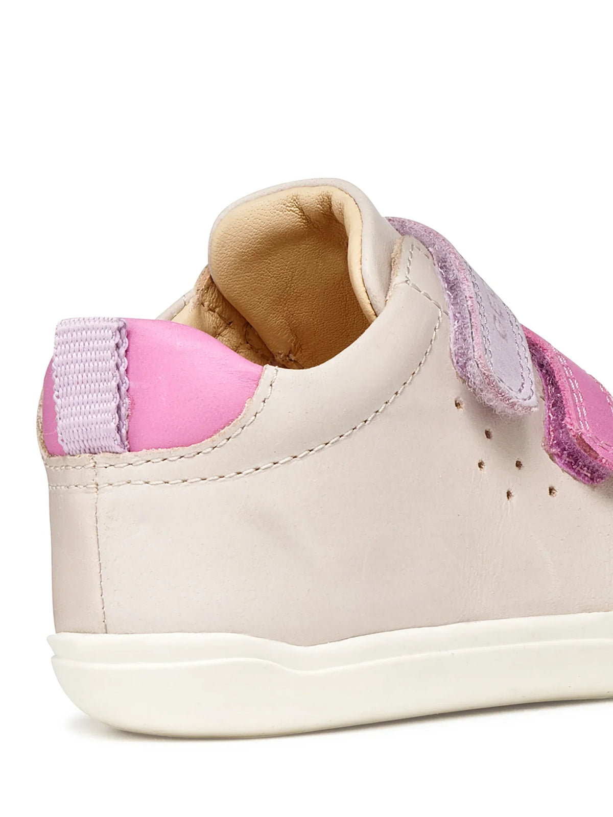 Geox Steppieup Barefoot lánycipő 20-27 Ivory/Dark Pink