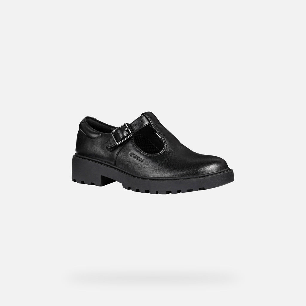 Geox pantofi fete classici pentru scoala Casey 28-34 Black  Fő kép