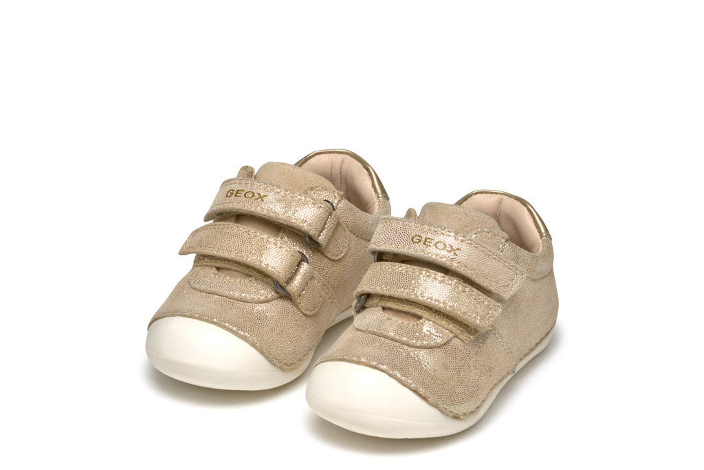 Geox pantofi fete cu scai 18-23 Beige/Platinum perlat Fő kép