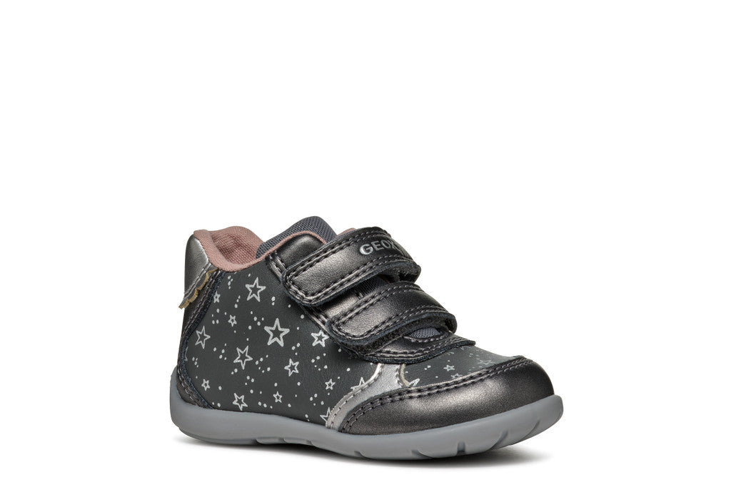 Geox pantofi fete cu scai 18-23 Dark Grey/Dark Silver Fő kép