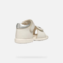 Geox pantofi fete cu scai 20-23 White-Light Silver