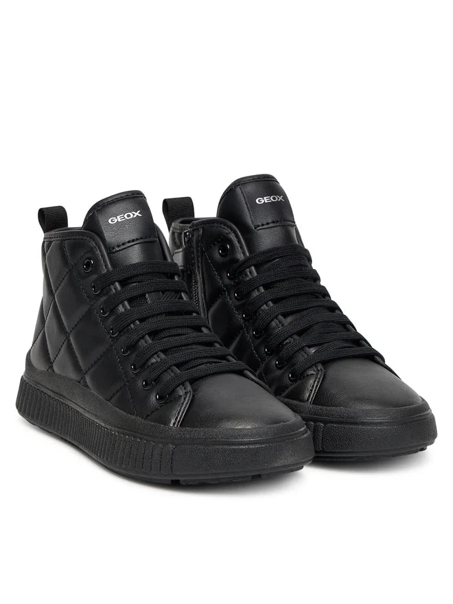 Geox pantofi fete cu siret Laquinny 28-35 Black mat Fő kép