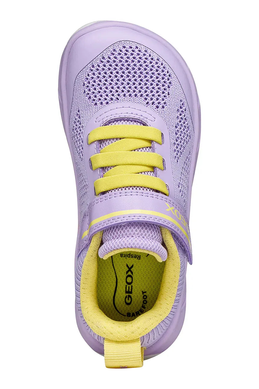 Geox sportcipő lányoknak Barefoot Foot-Run 26-34 lila/világossárga