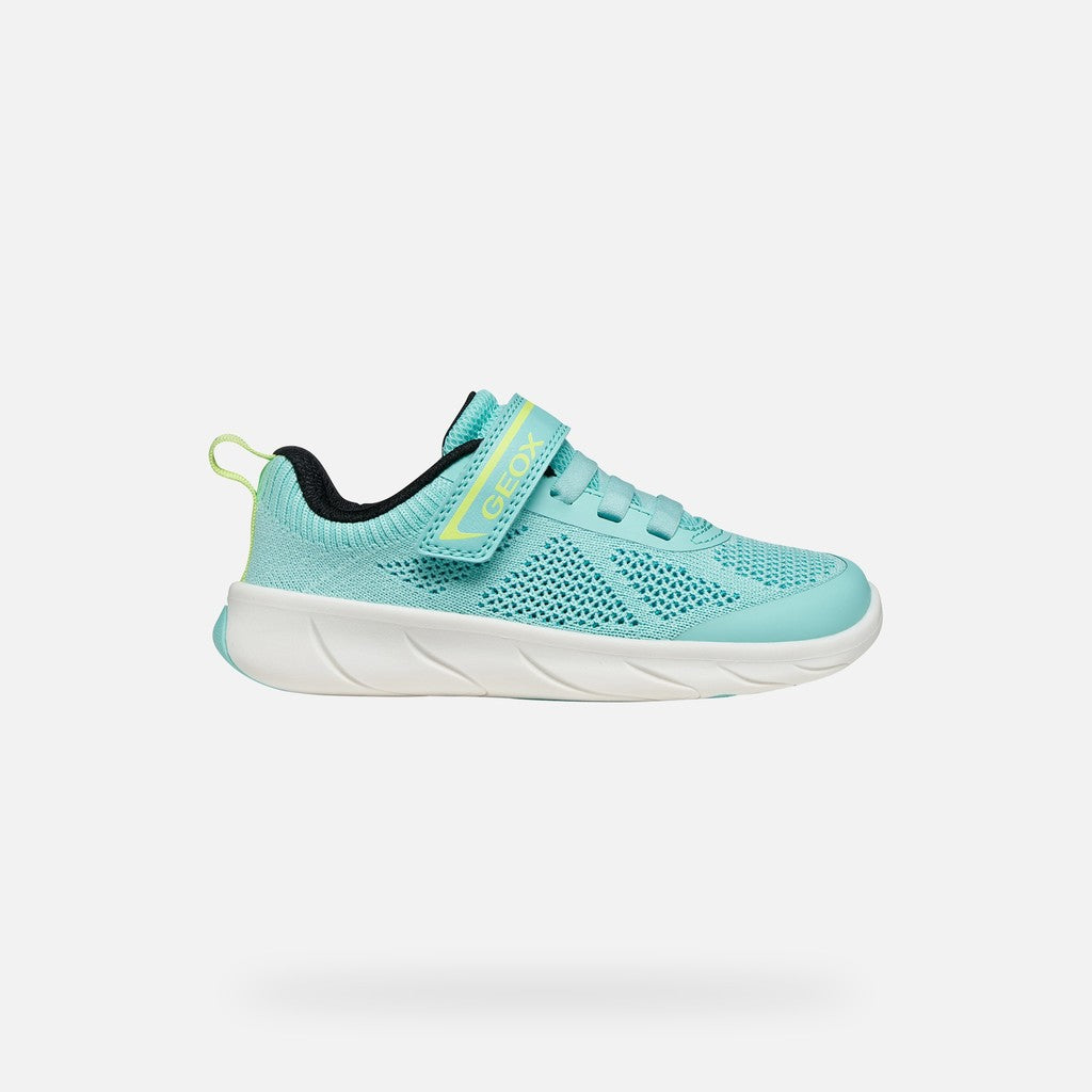 Geox gyerek sportcipő Barefoot Foot-Run 26-34 Watersea/Acid green Másodlagos kép