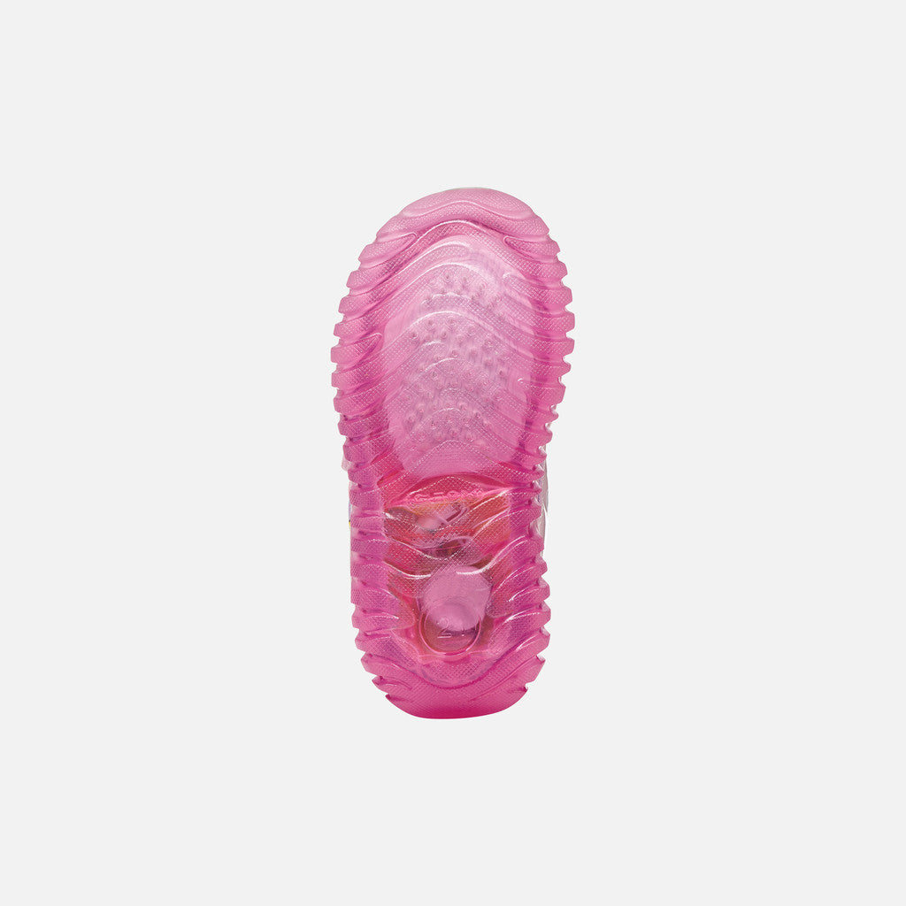 Geox lány sportcipő LED Lightyloo 21-27 Lilac csőrike mintával