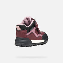 Geox pantofi fete Trekkyup Amphibiox 20-23 Burgundy/Rose