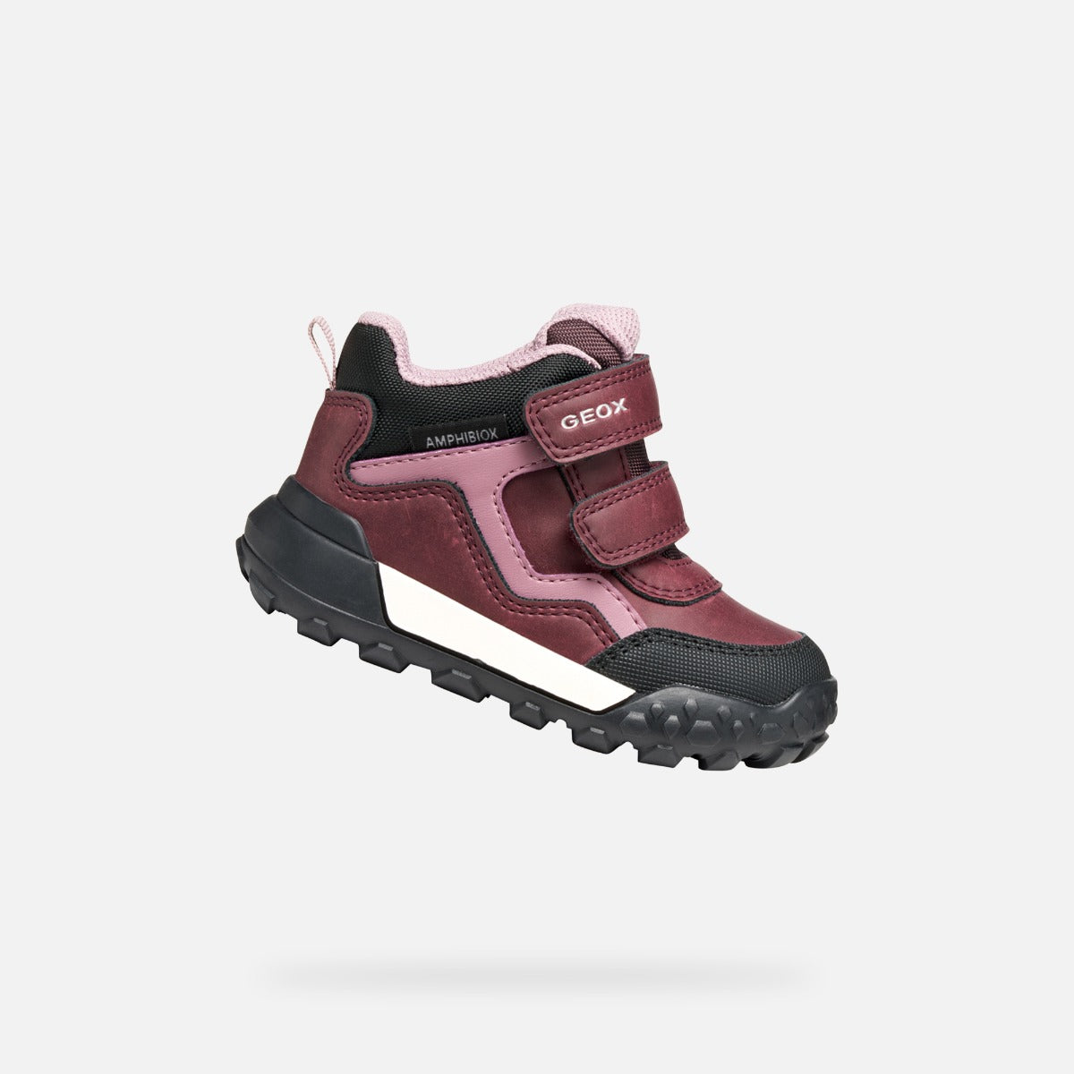 Geox pantofi fete Trekkyup Amphibiox 20-23 Burgundy/Rose