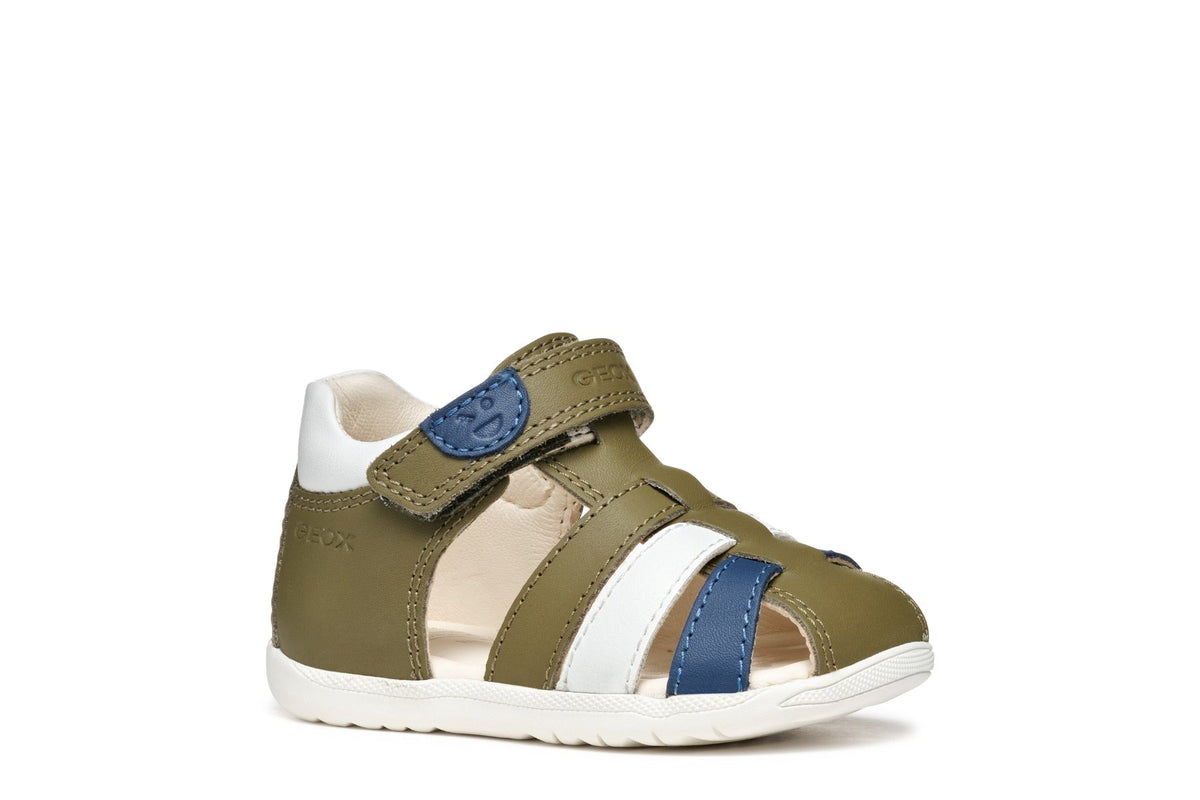 Geox sandale baieti 18-26 Macchia Pistachio/White