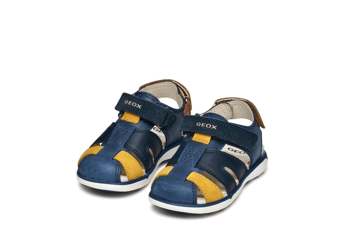 Geox sandale baieti 20-23 Delhi Dark Navy/Dark Yellow Fő kép