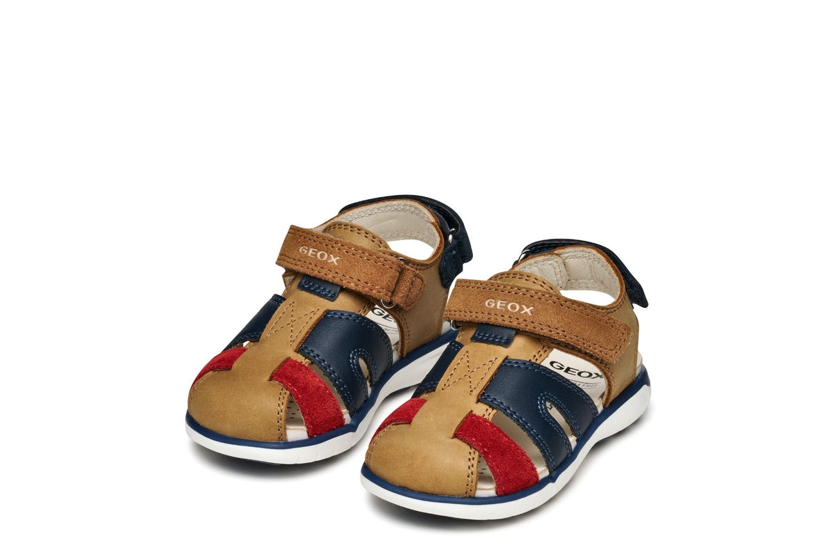 Geox sandale baieti 20-23 Delhi Whisky/Red Fő kép