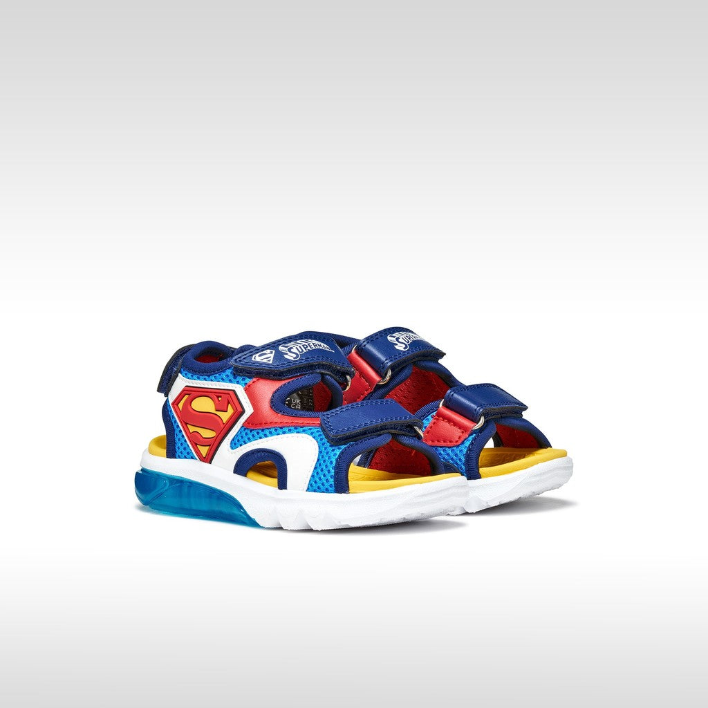 Geox Ciberdron fiú LED szandál 26-34 Superman világoskék/piros