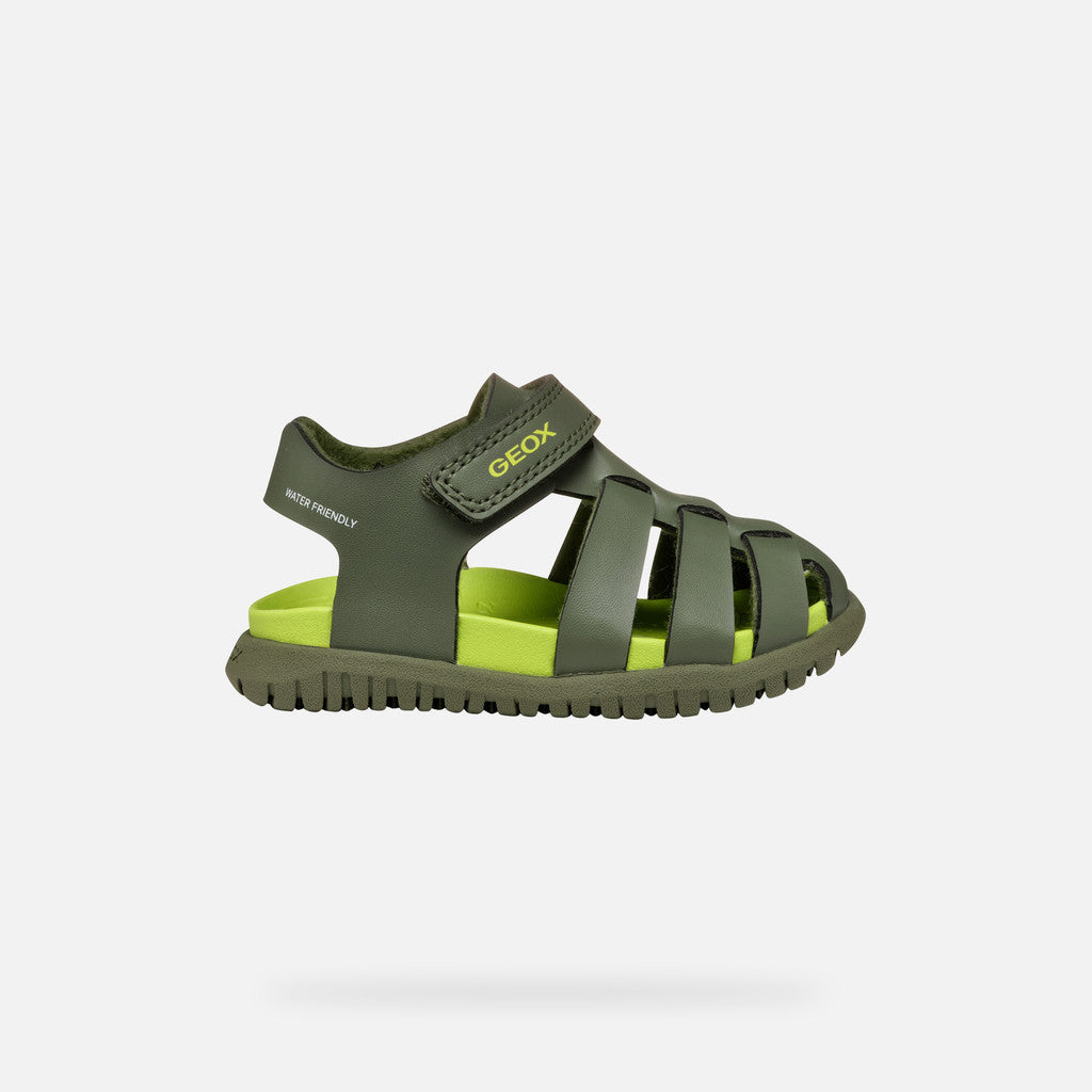 Geox fiú szandálok Fusbetto Quick Dry Water-resistant 20-27 Sage Másodlagos kép