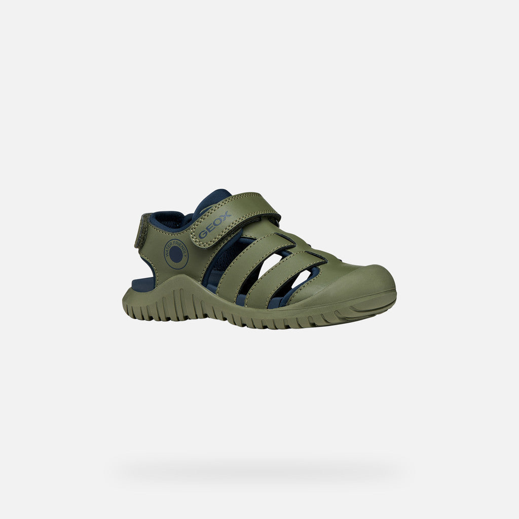 Geox fiú szandálok Fusbetto Pro Junior Quick Dry Water-resistant 26-34 zsályazöld/sötétkék Fő kép