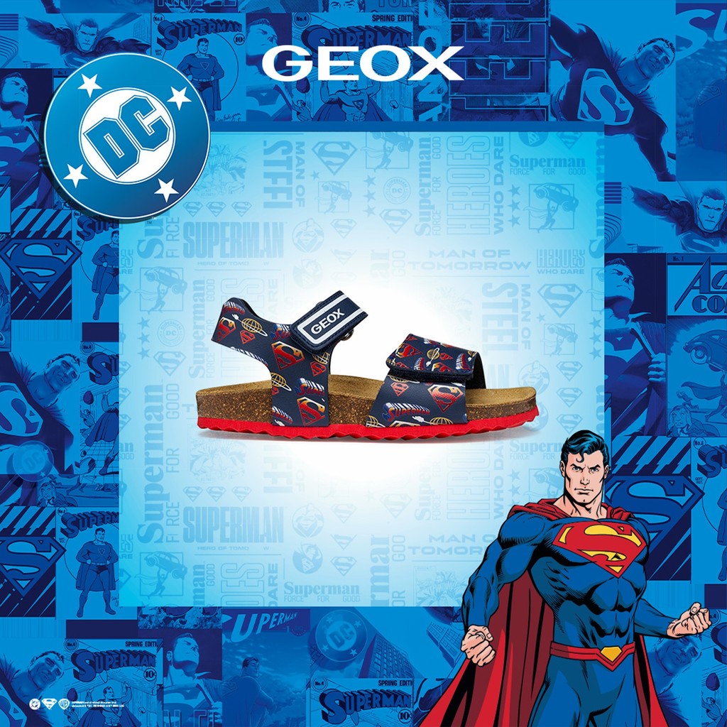 Geox fiú szandál Ghita 26-34 Superman Navy/Red