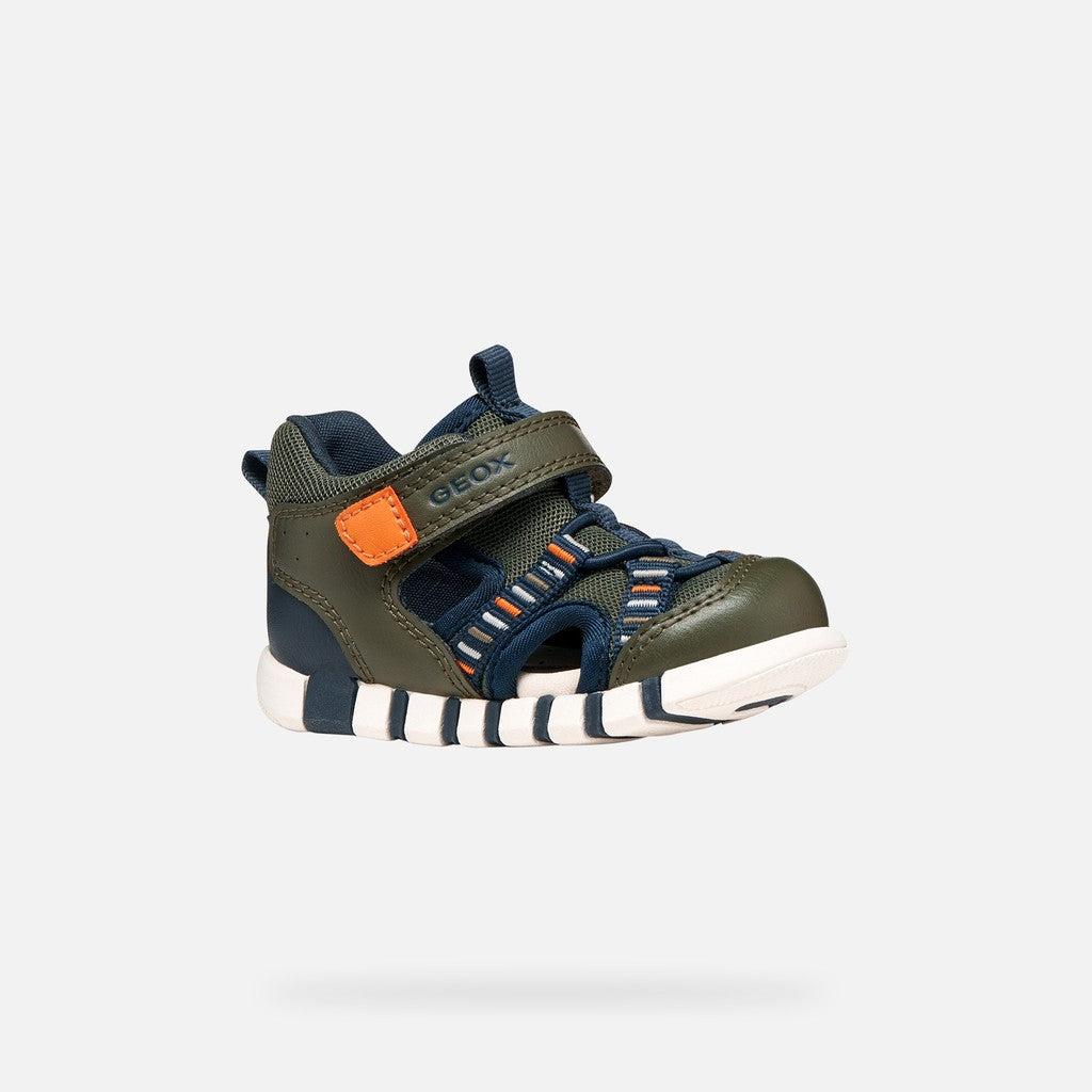 Geox fiú szandál Iupidoo Baby 18-26 Sötétzöld/narancs Fő kép