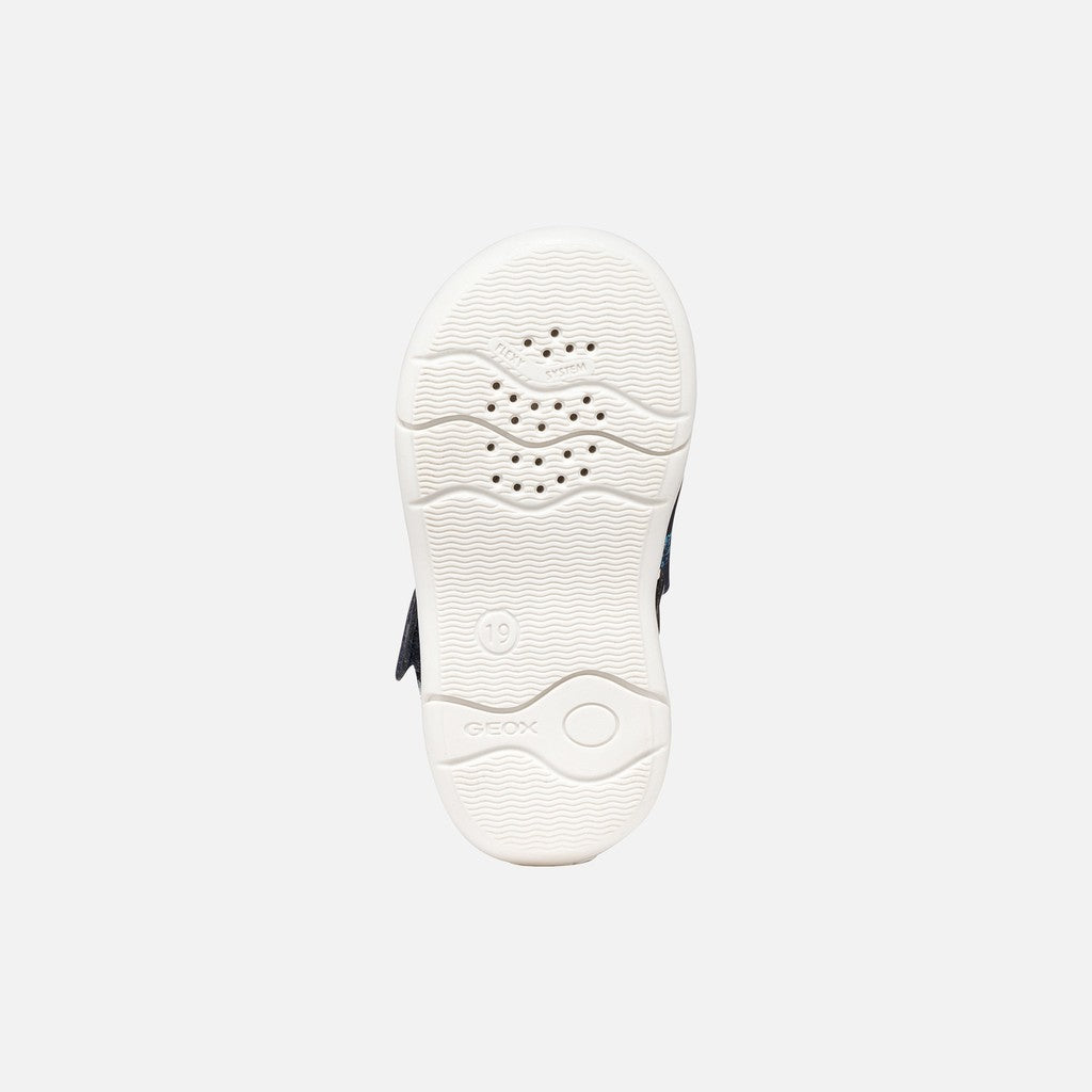 Geox Zapito Baby fiú szandál, 18-26, sötétkék/fehér, vonatos